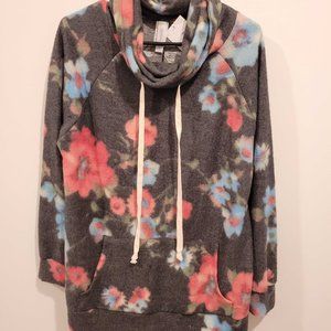 HoneyMe Floral Cowl Neck Sweater (M)
